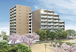 住む人と街並みにやすらぎを感じさせるシンプルで優しい色使いのデザイン
