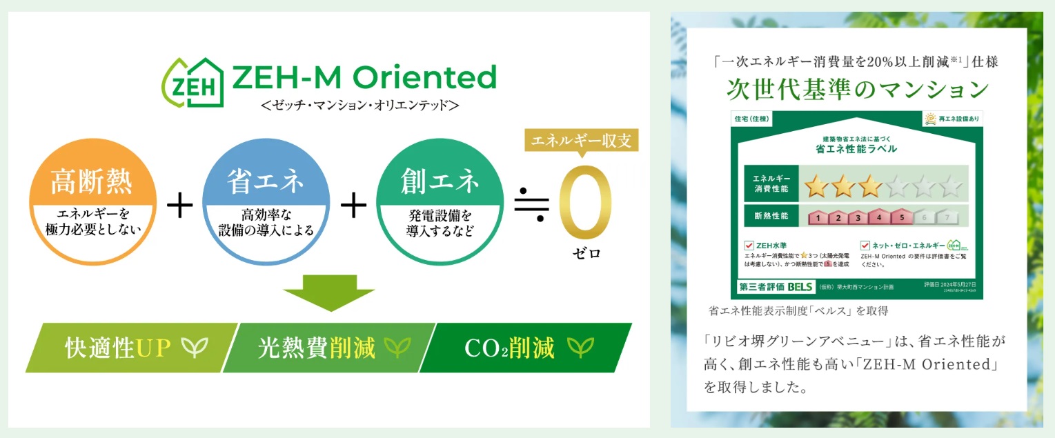 リビオ堺グリーンアベニュー 環境に配慮した次世代マンション
