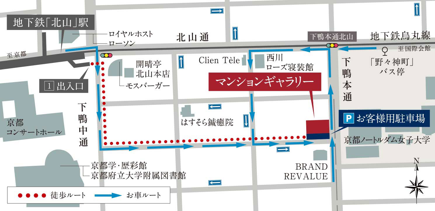 プレミスト京都 松ケ崎：モデルルーム地図