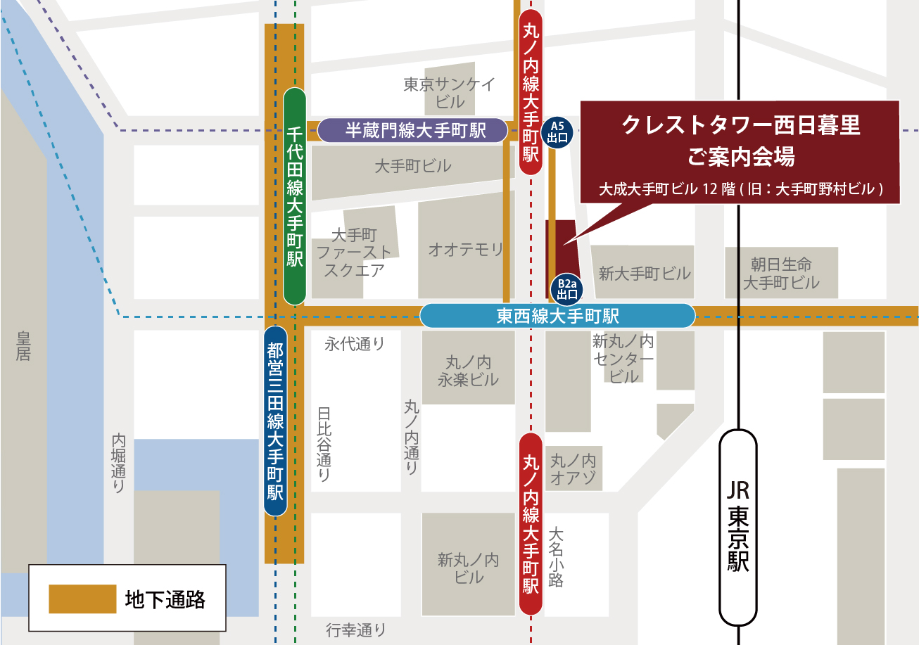 クレストタワー西日暮里：モデルルーム地図