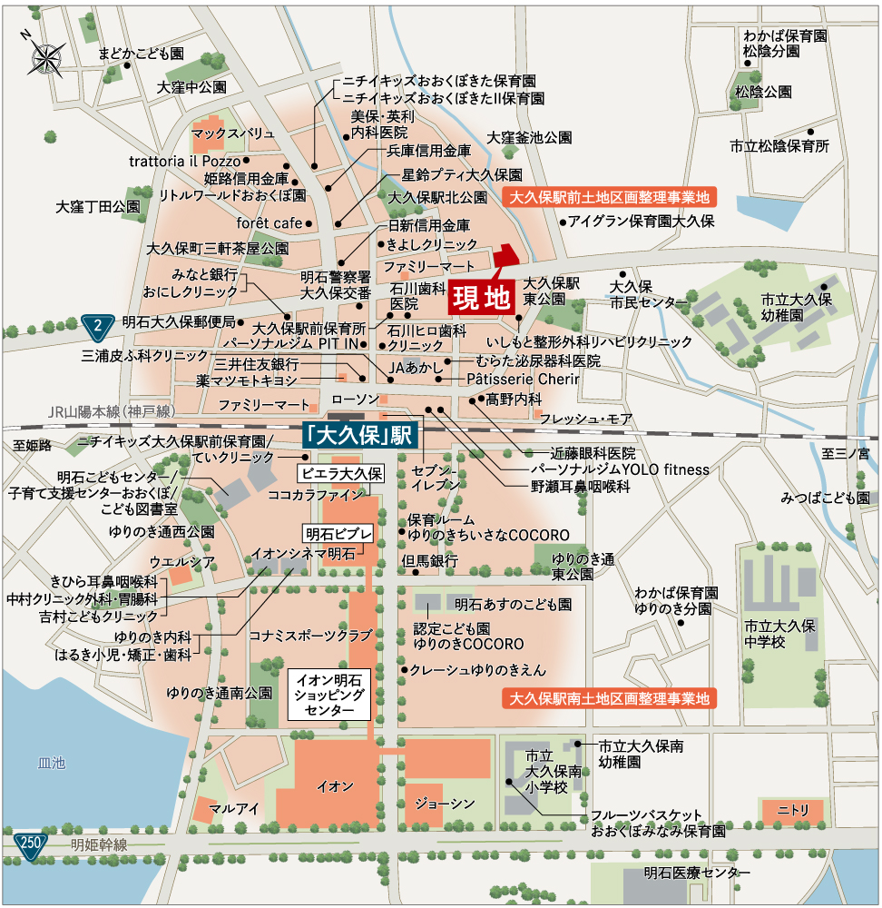 ワコーレ明石大久保ノースブライト：案内図