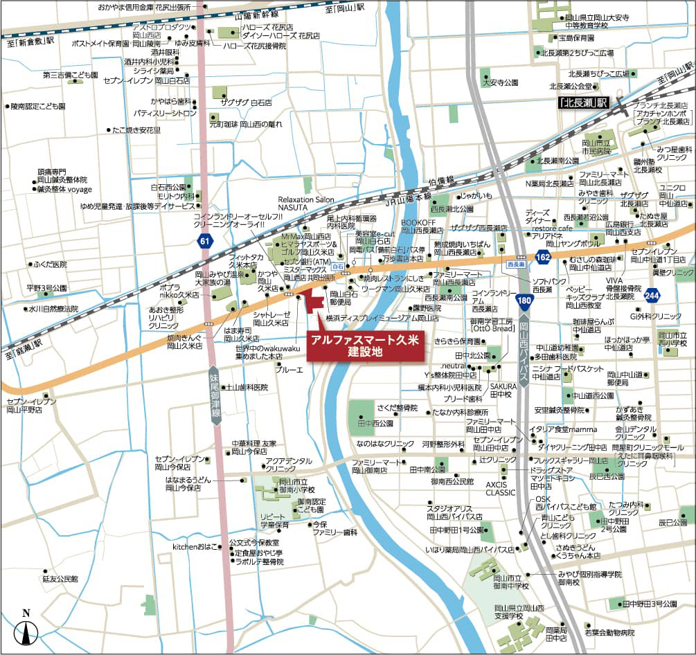 アルファスマート久米：案内図