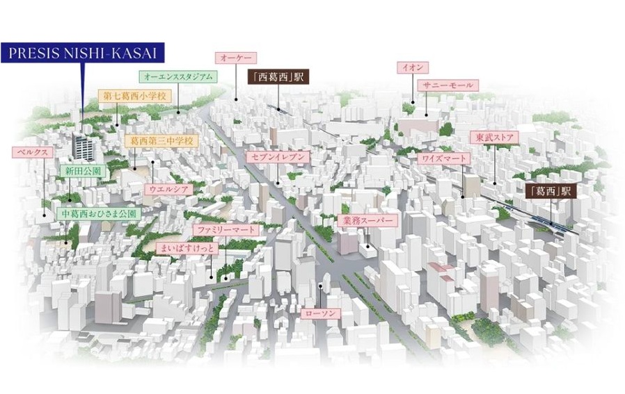 プレシス西葛西 水と緑につつまれる家族の楽園