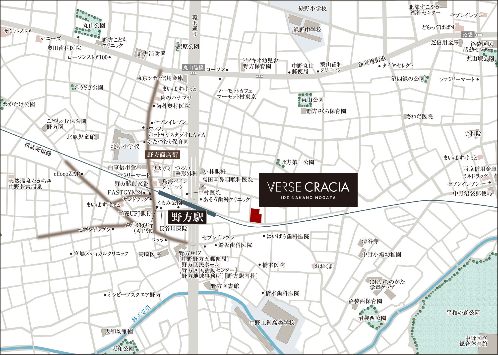 ヴァースクレイシアIDZ中野野方：案内図
