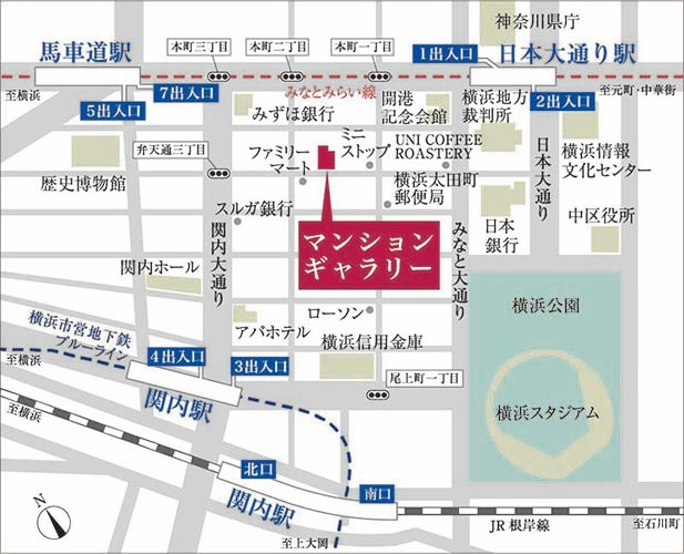 パレステージ横浜鴨居：モデルルーム地図