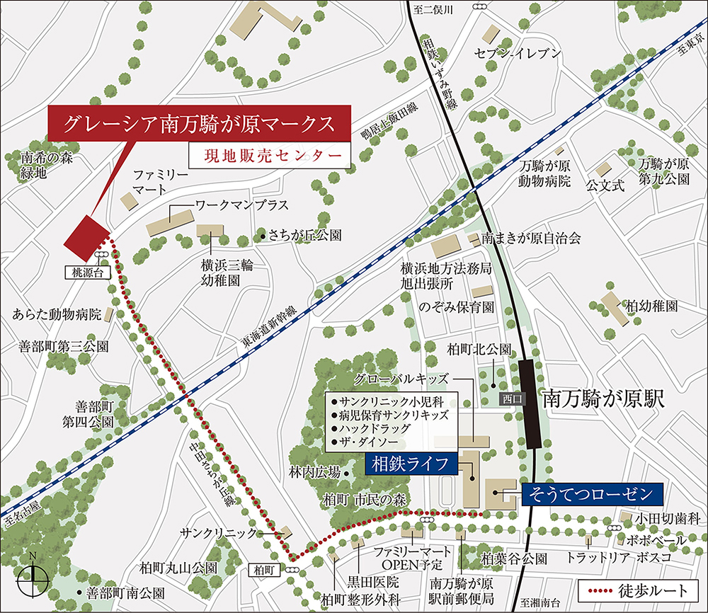 グレーシア南万騎が原マークス：モデルルーム地図