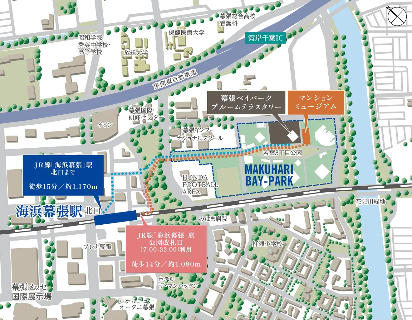 幕張ベイパーク　ブルームテラスタワー：モデルルーム地図