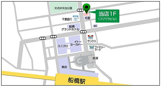 株式会社タウンハウジング千葉　船橋店の周辺地図