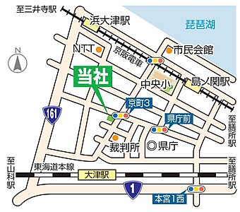 株式会社福屋不動産販売 大津店の周辺地図