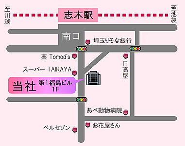 福島土地株式会社の周辺地図
