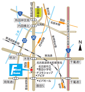 株式会社ファーストホームの周辺地図