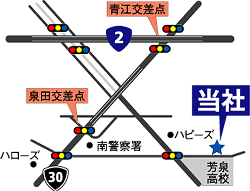 有限会社エステート・マエタニの周辺地図