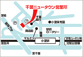 朝日リビング株式会社 千葉ニュータウン営業所の周辺地図