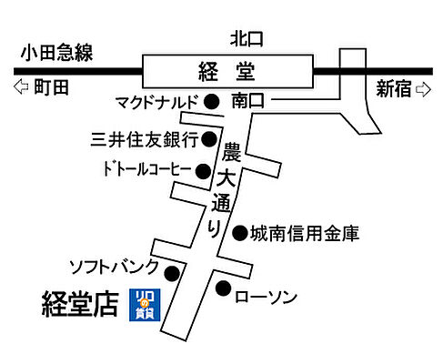リロの不動産 株式会社東都 経堂店の周辺地図