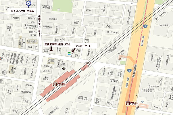 株式会社スバル ピタットハウス中延店の周辺地図