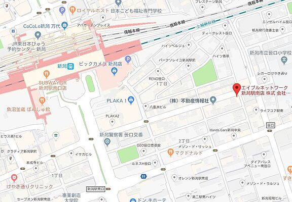 ホームズ 地図 アクセス情報 エイブルネットワーク新潟駅南店 株式会社葦原企画 不動産会社 不動産屋 の検索