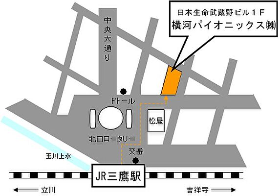 横河パイオニックス株式会社の周辺地図