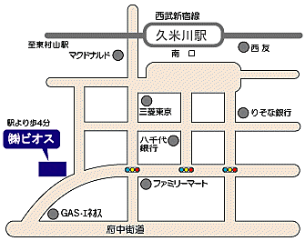 株式会社ビオスの周辺地図