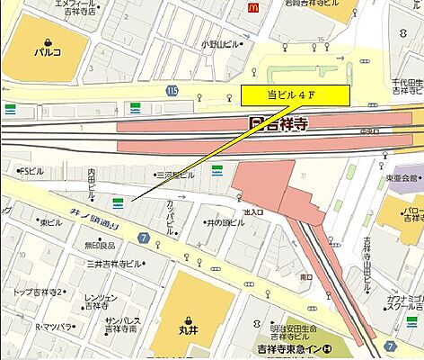 株式会社ワイエス・ホーム 吉祥寺店の周辺地図