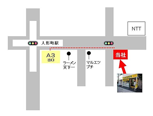 ハウジングネット株式会社の周辺地図