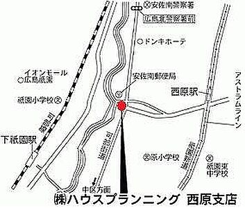株式会社ハコ企画 ハウスプランニング西原店の周辺地図