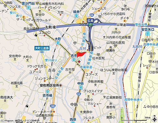 株式会社良和ハウス 安佐南店の周辺地図