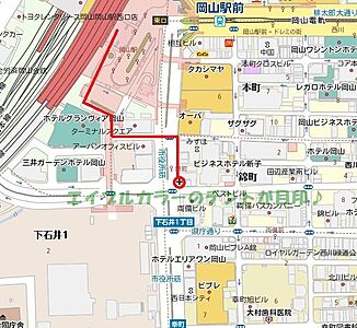 エイブルNW岡山中央店 BRUNO不動産株式会社の周辺地図