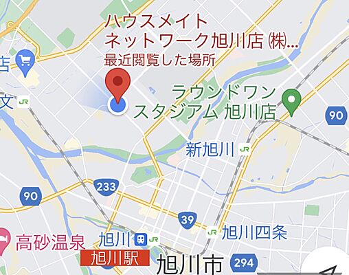 株式会社キュービック不動産 ハウスメイトネットワーク旭川店の周辺地図