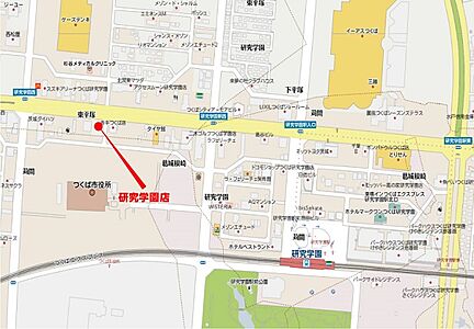 株式会社アジア住販 研究学園店の周辺地図
