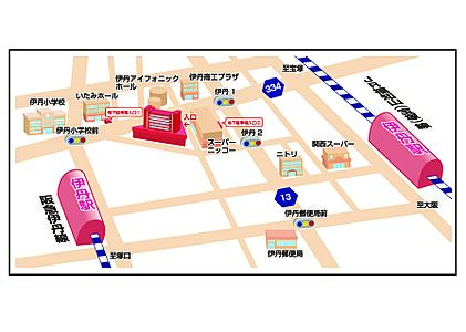 株式会社ウィル 伊丹営業所の周辺地図