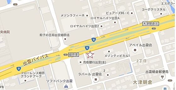 株式会社出雲トータル不動産の周辺地図
