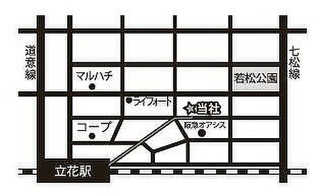 株式会社ティーハウスの周辺地図