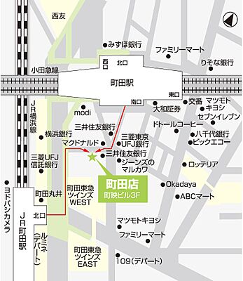 ホームズ 地図 アクセス情報 株式会社学生情報センター 町田店 不動産会社 不動産屋 の検索