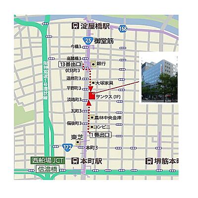 株式会社CROSS CORPORATIONの周辺地図