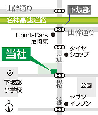 株式会社フォーリーフの周辺地図
