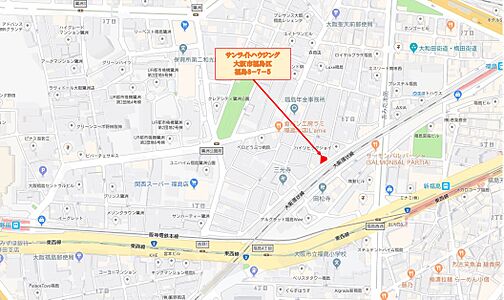 サンライトハウジングの周辺地図