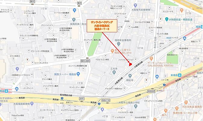 サンライトハウジングの周辺地図