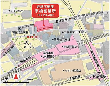 近鉄不動産株式会社 京橋営業所の周辺地図