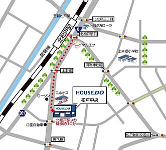 ハウスドゥ 松戸中央 株式会社岳南不動産の周辺地図