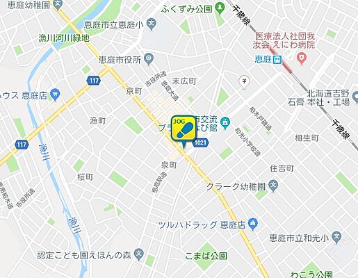 株式会社常口アトム 恵庭店(賃貸)の周辺地図
