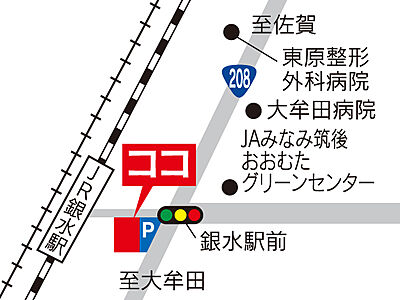 株式会社駅前不動産 大牟田銀水店の周辺地図