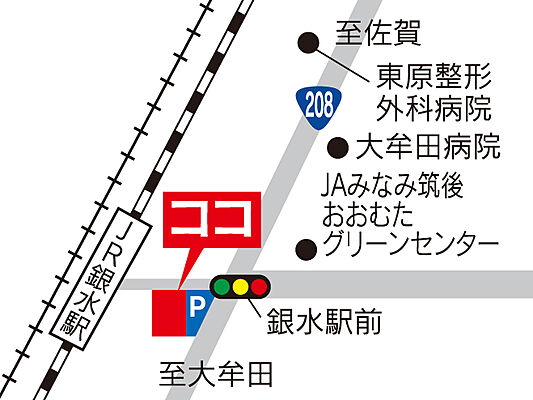 株式会社駅前不動産 大牟田銀水店の周辺地図