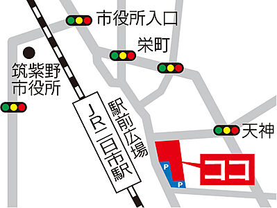 株式会社駅前不動産 JR二日市店の周辺地図