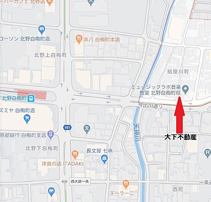 大下不動産の周辺地図