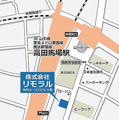 株式会社リモラルの周辺地図
