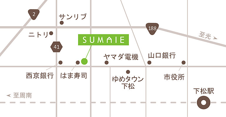 株式会社スマイエ 本店の周辺地図