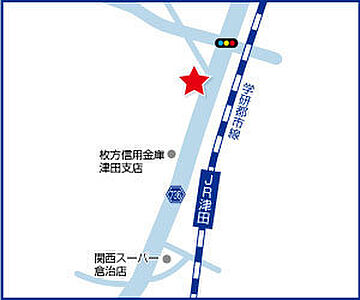 ハウスドゥ 津田 株式会社Neo不動産販売の周辺地図