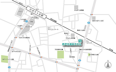 西武住通株式会社 東京支社の周辺地図