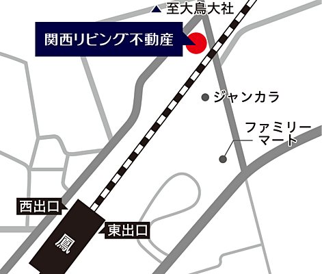 関西リビング不動産 鳳店 株式会社リビングマネジメントの周辺地図