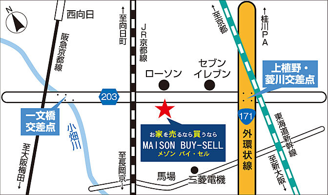 MAISON BUY-SELL プレンティグローバルリンクス株式会社の周辺地図